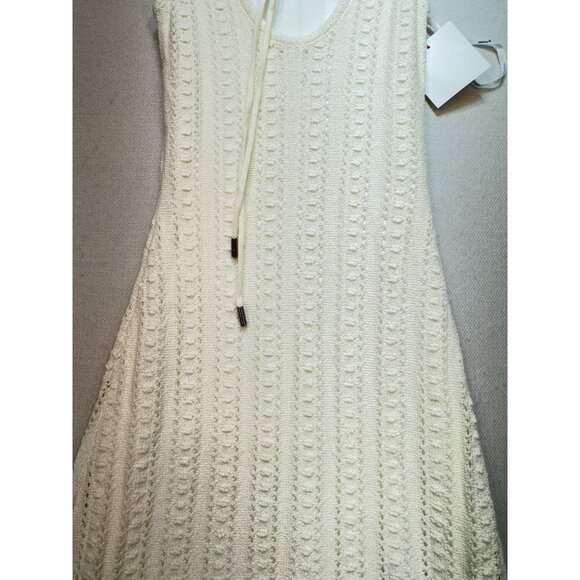 NWT Minkpink Women's Tinsley Knit Midi Dress XS Sleeveless Textured Open Back - Picture 15 of 16